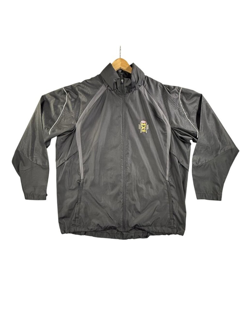Vintage NHRA Mello Yello Jacket Mens XL Black Drag Racing North End Windbreaker